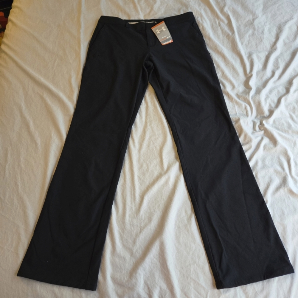Under Armour ❄️ sz 8 cold gear golf black performance pants
